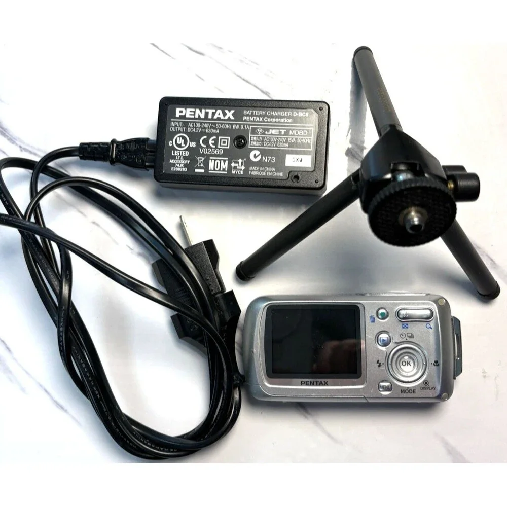 Pentax Optio WPi 6.0MP Waterproof Compact Digital Camera Silver Untested